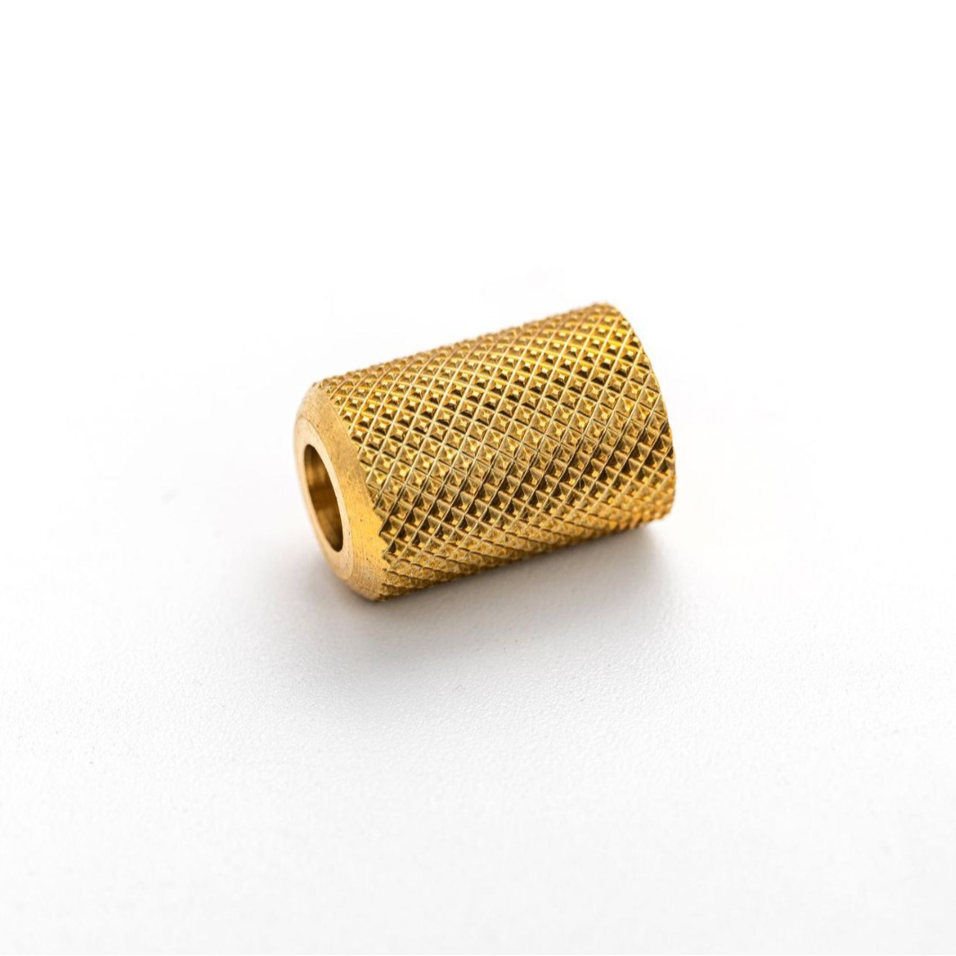 Round knurled nut