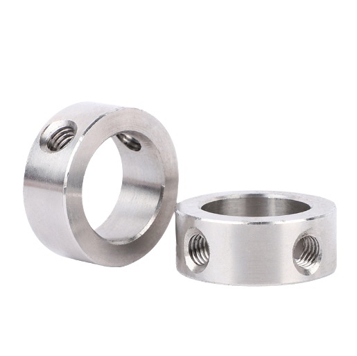 304 stainless steel fixed ring shaft clamp shaft sleeve bearing fixed ring limit ring double hole fixed ring