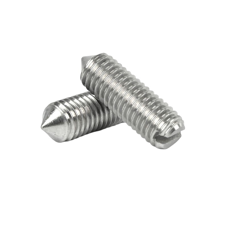 304 stainless steel slotted tip set screws, chassis stud screws, mechanical parts processing