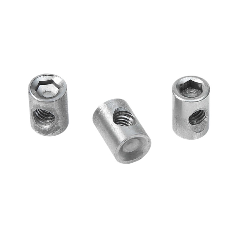 Cross hole nut, cylindrical pin with cross hole, carbon steel, galvanized double-sided flat head hammer nut, non-standard processed fastener parts