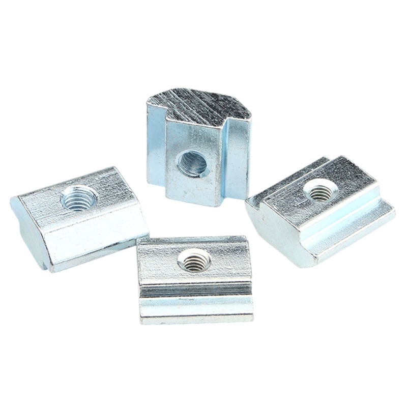 Aluminum profile accessories elastic nut spring steel ball nut block