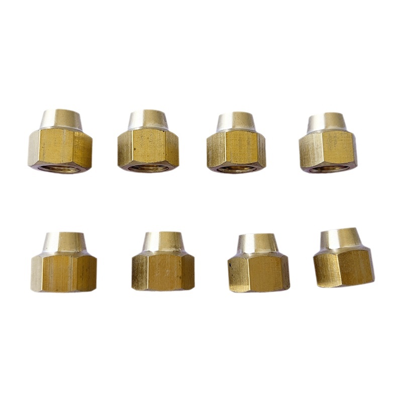 Copper Nazi expanded nut metric threaded oil pipe aluminum copper pipe bell mouth lock nut copper pipe lock mother lock pipe cap