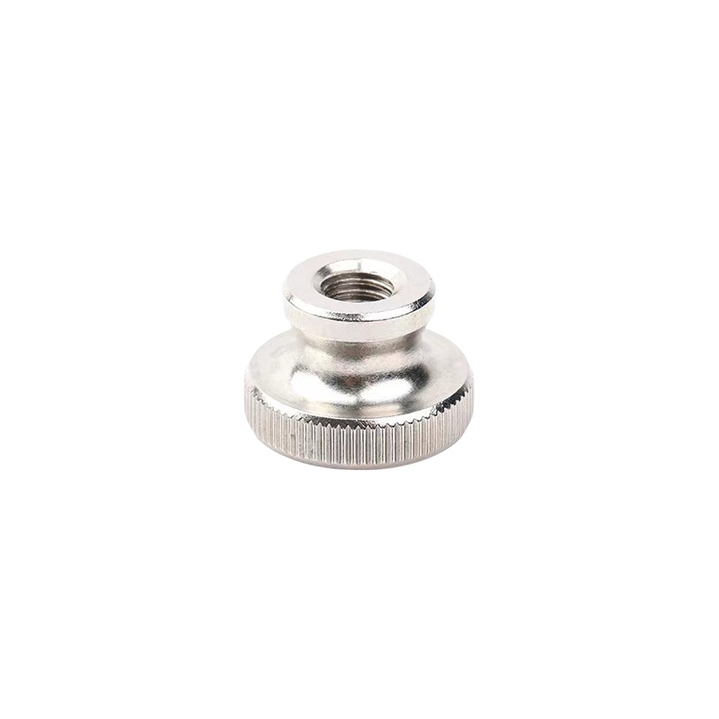 Stainless steel high head knurled nut knurled screw cap step through hole blind hole nut hand screw high head knurled nut