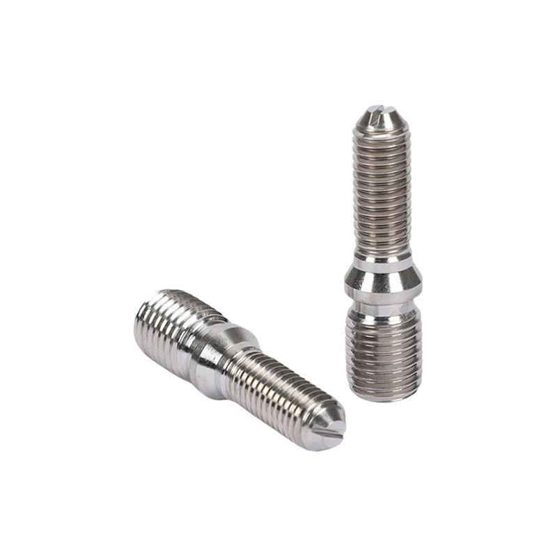 Large and small head slotted variable diameter studs